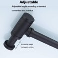 thumbnail image 6 of Universal Bottle Trap P-Trap Brass Chrome Waste Trap Bathroom Basin Deodorant Round Sink Traps Pipe Adjustable Drain Tube Modern Elegant Design Matt Black（1-1/4 ）, 6 of 11