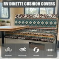 thumbnail image 4 of XYZCANDO Western Aztec RV Dinette Cushions Universal RV Decor Stretchable Sofa Covers Washable Loveseat Sofa Chair Cover Furniture Protector Comfortable Slip Covers for Loveseat Brown, 4 of 7