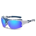 thumbnail image 1 of Gafas de ciclismo, gafas de sol polarizadas, protección ocular U6 UV e impactos (azul), 1 of 5