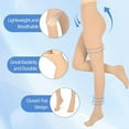 thumbnail image 4 of MARTINE MALL 1 Pairs 15-20 mmHg Compression Pantyhose for Women & Men, Medical Graduated Closed Toe Compression Stockings（Beige,XL）, 4 of 6