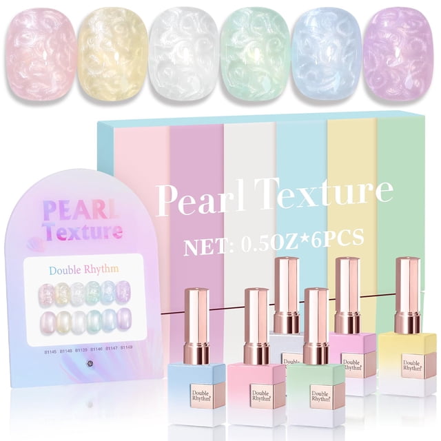 Set de esmaltes en gel Double Rhythm, 6 x 15 ml, del mismo color Soak Off