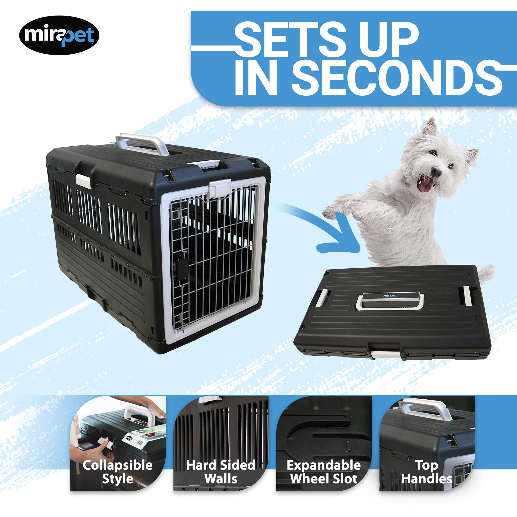 Mirapet 10300 Pet Collapsible Crate - Large