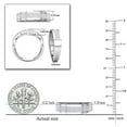 thumbnail image 4 of Dazzlingrock Collection 0.25 CT Round White Diamond Wedding Band for Men in 10K White Gold, Size 10, 4 of 5