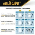 thumbnail image 7 of ABLEWIPE 26"&22" Windshield Wiper Blades All Season Premium Wiper Blades,Pack of 2 for Car Front Window Driver and Left Passenger side, J U HOOK Wiper Arm, Car Windshield, 7 of 7