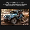 thumbnail image 4 of Manija De Agarre Para Automóvil Manija De Agarre De Seguridad Lateral Trasera Para Automóvil Manija De Agarre Auxiliar Para Jeep Wrangler Yj Jk Tj 1987-2016 Kearding VI006550-00, 4 of 5