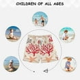 thumbnail image 6 of FORMRS Boys Swim Trunks Quick Dry Mesh Liner Boardshorts Sizes XS-XL, Retro Starfish, 6 of 7