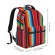 thumbnail image 2 of Easygdp Mexican Serape Blanket Stripes Mochila Ergonómica Versátil para Laptop - Múltiples Bolsillos, Correas Ajustables, Unisex para Escuela, Viajes y Actividades al Aire Libre-One Size, 2 of 5