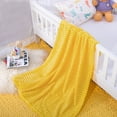 thumbnail image 5 of Ntbay Flannel Fuzzy Soft Warm Cozy Toddler Blanket, Fluffy Warm and Lightweight Reversible Stripes Design Toddler Plush Blanket for Stroller, Crib, Travel, 30" x 40", Yellow, 5 of 6