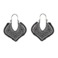 thumbnail image 4 of Ethnic Gypsy Vintage Bohemian Drop Earrings For Women Heart Flower Hol--el012 green|Model code4929 el012 green, 4 of 4