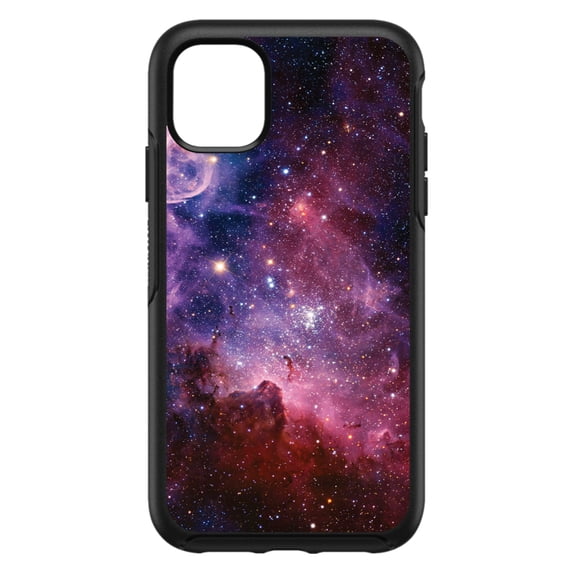 DistinctInk Custom SKIN / DECAL compatible with OtterBox Symmetry for iPhone 11 Pro (5.8" Screen) - Purple Pink Carina Nebula - Show Your Love of Astronomy