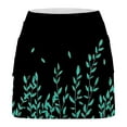 thumbnail image 5 of Roncen Women's Solid Mid-Rise Skort - Sporty Casual Shorts with Layered Skort Design for Versatile Styling, 5 of 5