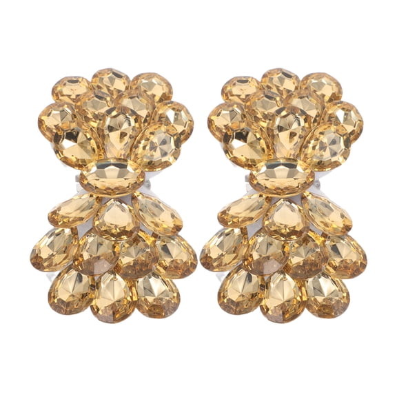 ETEREAUTY 2Pcs Removable Rhinestone Shoe Clips with Universal Fit for Heels and Flats