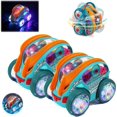 thumbnail image 1 of Speedlite Dynamic Gear Powered Car, Dynamic Gear Dynamic Cars with LED Lights, Children's Transparent Luminous Toy Car, Toy Cars with Colorful Mobile Gears for Children Aged 1-3 Years (2pcs), 1 of 8