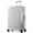 Silver Gray, variant on 28 inch Checked Luggage, Lightweight PC Hardshell Zipperless Suitcase with Aluminum Frame, TSA locks, Spinner Wheels, USB Charging Port, Cup Holder, Silver Gray