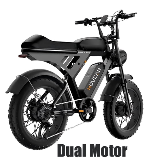 37.5MPH Max Speed,3000W Dual Motor Movcan V30 Pro Max Electric Bike for Adults, 48V 20Ah ×2 Removable Batteries,120 Mile Range, 20"x4" Fat Tire