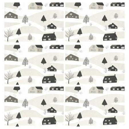 

Winter Village 6-Piece 12x18in Durable Place Mats Heat-Proof and Non-Slip