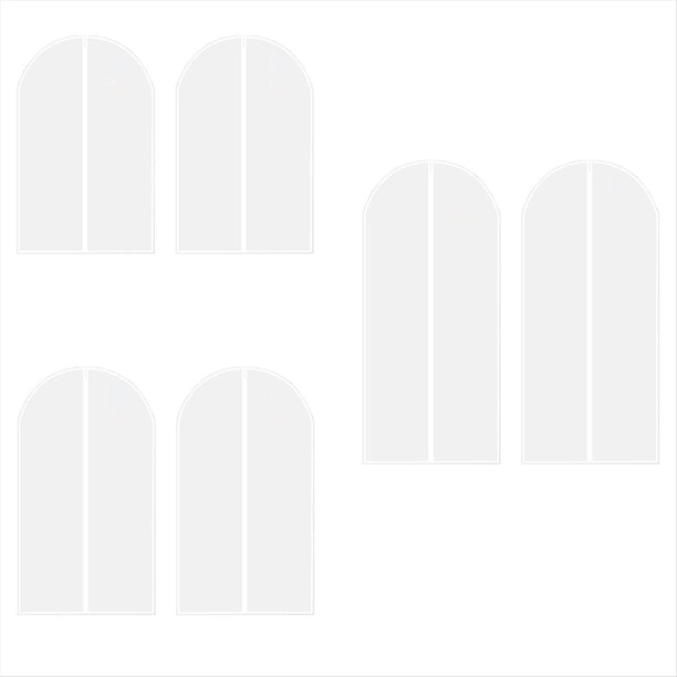 Bolsa para el Polvo de Ropa, Transparente, Impermeable, para el Hogar, con Bolsillo para Colgar y Bolsa de Acabado