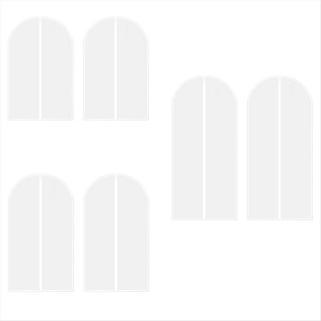 Bolsa para el Polvo de Ropa, Transparente, Impermeable, para el Hogar, con Bolsillo para Colgar y Bolsa de Acabado