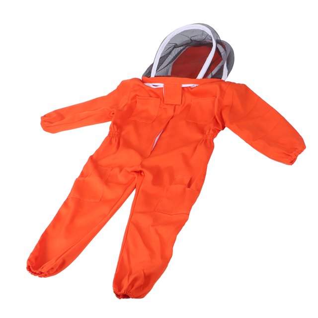 LHCER Kids Beekeeping Suits, Jumpsuit Hooded Zippered For Apiculture Accessory