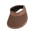 thumbnail image 5 of Womens Sun Visor Hat Wide Brim Sun Hat Color Blocking Beach Hat, 5 of 6