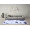 thumbnail image 3 of Ahgly Company Machine Washable Indoor Square Oriental Blue Modern Area Rugs, 8' Square, 3 of 4