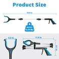 thumbnail image 6 of KEKOY Foldable 32" Reacher Grabber Tool, Heavy Duty Picker Grabber, Reaching Assist Pick up Tool, Blue, 6 of 8