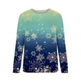 thumbnail image 4 of Sweatshirt de Noël pour Femmes 2023 Mode Imprimé Manches Confortable Respirant Col Rond en Solde, 4 of 5