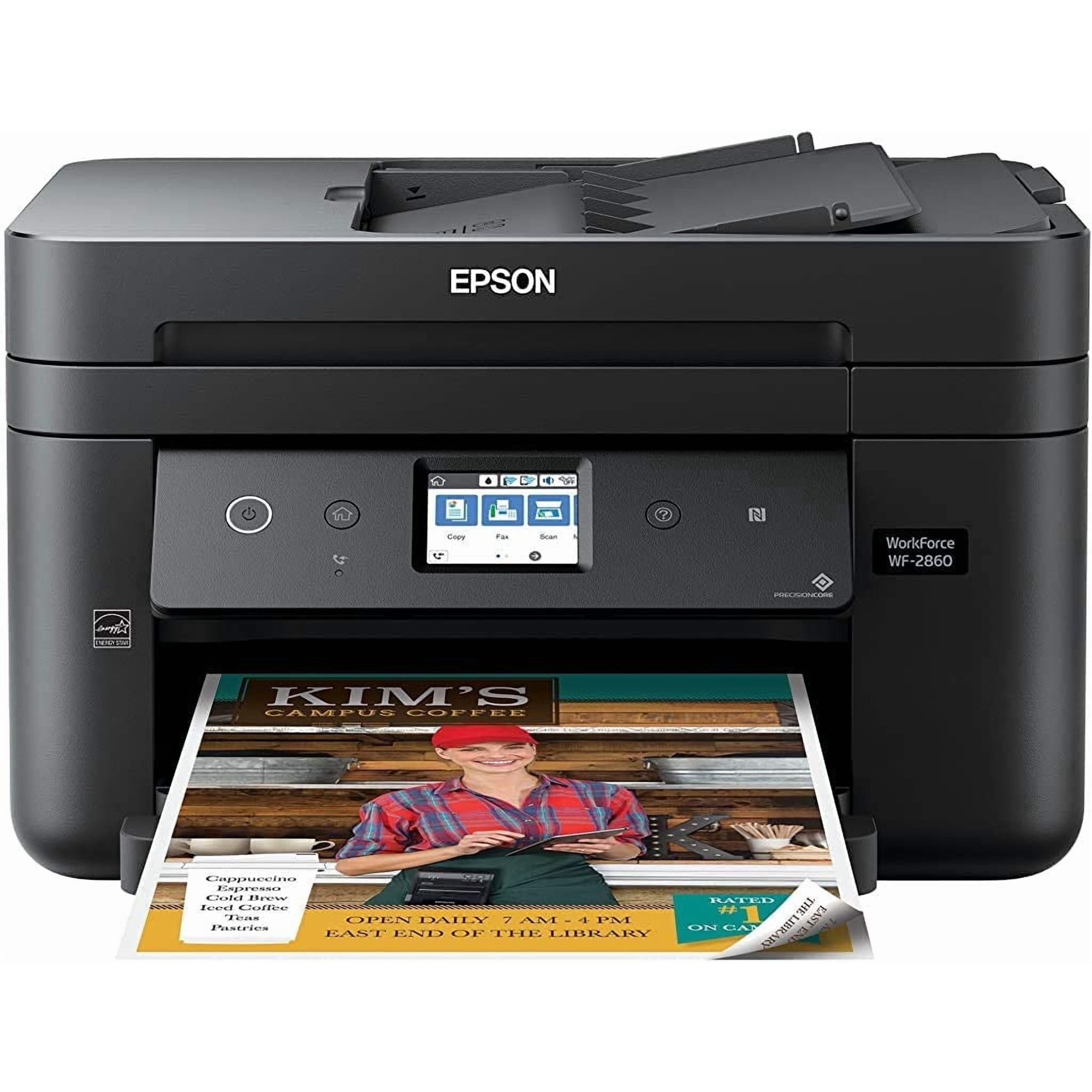 Epson WorkForce WF-2860 Wireless All-in-One Color Inkjet Printer (Sold without manufacturer warranty)