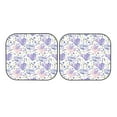 thumbnail image 7 of Balery 2 Piece Lavender Flowers Car Windshield Sun Shade|Foldable Front Windshield Shade for Car Front Window for Most Sedans SUV Truck-Medium, 7 of 7