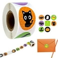 thumbnail image 2 of HCTSHG 500 PCS Cute Halloween Stickers for Kids, Self Adhesive Halloween Sticker Roll Labels with Pumpkin, Halloween Birthday Party Decorations Accessories, 2 of 8