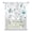 White Teal, variant on Blue Floral Spring Tie Up Curtains for Small Windows,Adjustable Rod Pocket Valance 45 Inch Short, Farmhouse Poppy Botanical Window Treatment Balloon Roman Blind Shade, 34" x 45"