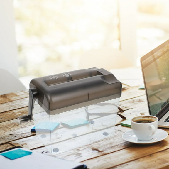 Supvox 1Set Compact Shredder Plastic Black for Business Office and Confidentiality Enhancement