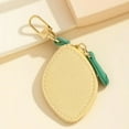 thumbnail image 4 of Mini Lemon Fruit Charm Wallet - Keychain Coin Purse with Zipper Closure, Small Coin Organizer, Detachable Fruit Charm for Girls & Women, 4 of 6