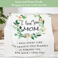 thumbnail image 2 of Mothers Day Blanket Gifts for Mom from Daughter Son, Super Soft, Warm and Comfy, Mom Birthday Gifts, I Love You Mom Blanket, Flower Women Throw Blanket 60" x 50", White, 2 of 6