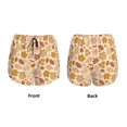 thumbnail image 3 of Fuzoiu Fall Leaves Print Women's Athletic Shorts, Double-Layer Running Shorts with Pocket,Women's Workout Shorts for Yoga, Gym, and Workouts-XX-Large, 3 of 7