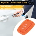 thumbnail image 3 of Funda de Llave de Coche de Silicona Naranja Roja Única para VW Golf 7 Variant para VW Polo 2G 6R 6C - Funda de Control Remoto de 3 Botones, 3 of 6
