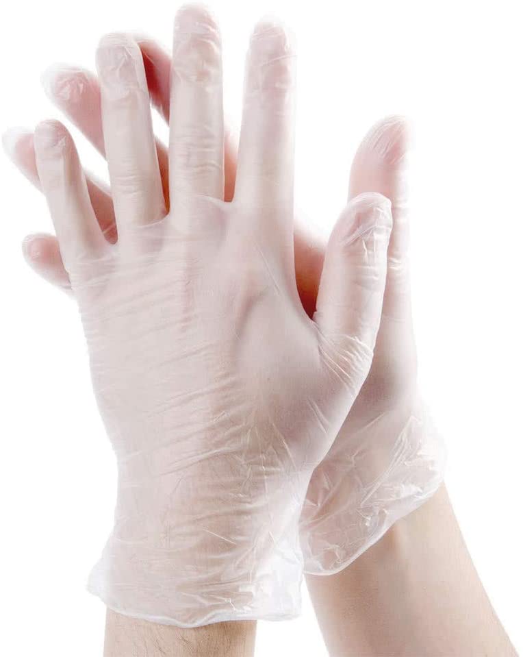 Powder-Free Smooth Touch, Protecting Vinyl Gloves,100 Disposable  Non-Sterile