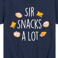 thumbnail image 3 of Instant Message - Sir Snacks A Lot - Toddler & Youth Short Sleeve Graphic T-Shirt, 3 of 6