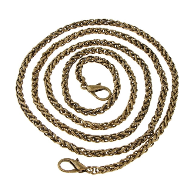 lionlar Chaîne en Métal Torsadée 120cm Accessoires de Sac à Main Bronze