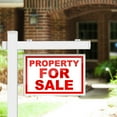 thumbnail image 4 of Gymax 6' UPVC Real Estate Sign Post Open House Yard Home for Sale White W/Stake, 4 of 10