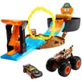 thumbnail image 1 of Hot Wheels Monster Trucks Coffret de jeu Pneu à cascade, 1 of 6
