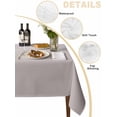 thumbnail image 3 of Beige Ombre Tablecloth Rectangle Table Cloth 60x120,Waterproof Outdoor Table Cloth Covers Decorative Table Protector,White Gradient Modern Abstract Art Washable Table Cover for Kitchen Dinning Party, 3 of 8