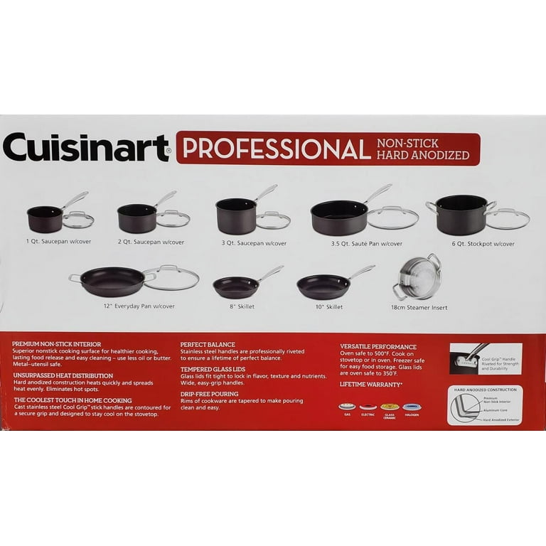 Cuisinart Advantage® Pro Dishwasher Safe Hard Anodized Cookware 12