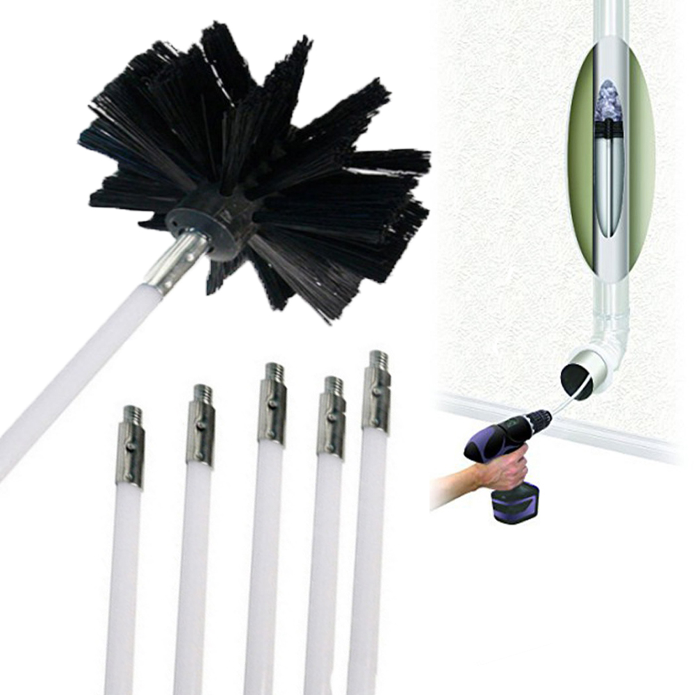 Dryer Vent Cleaning Brush, Fireplace Chimney Brushes, Extends Up to 12