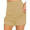 thumbnail image 1 of DYMADE Women Plus Size Slim Solid Color A-line Skirt, 1 of 4