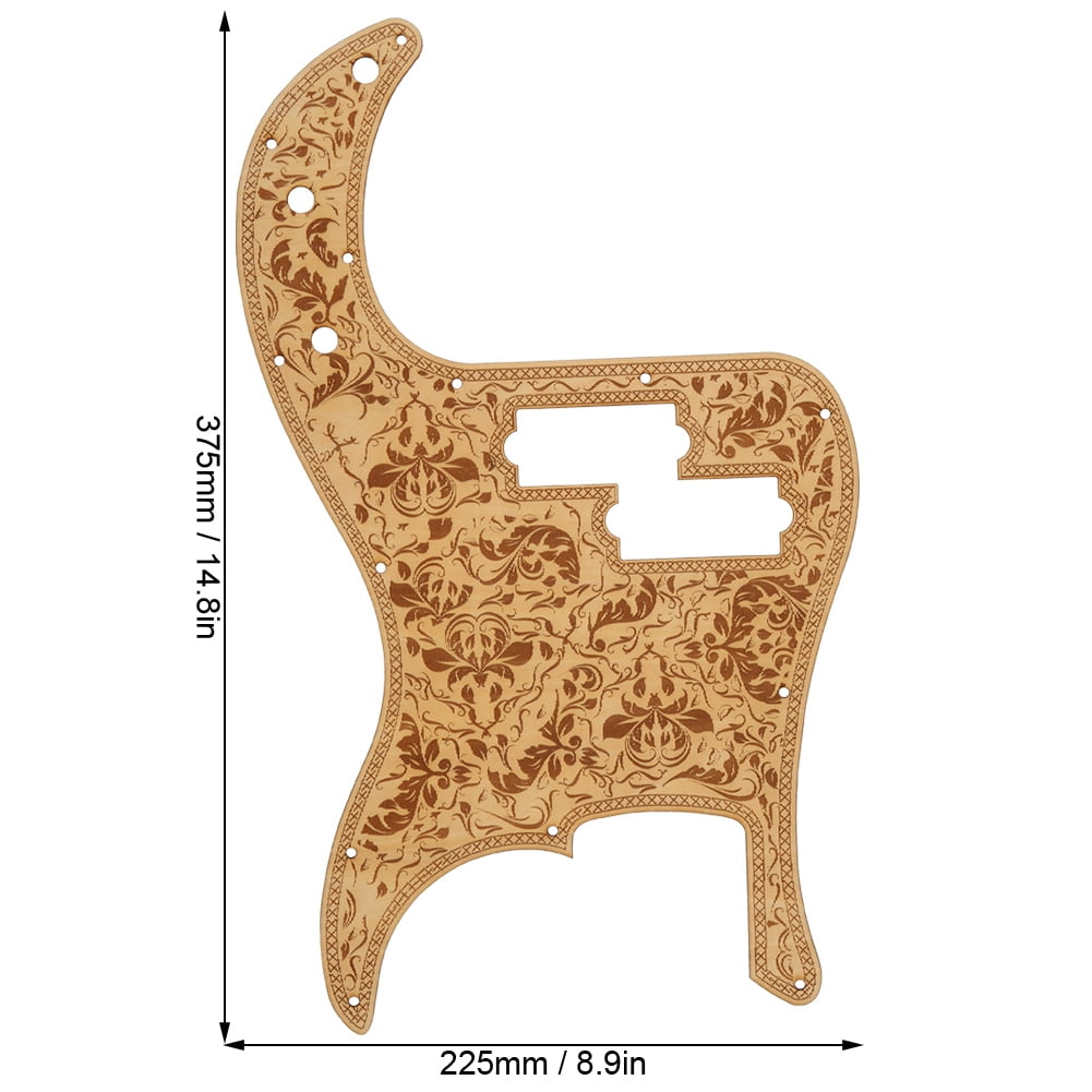 Electric Bass Pickguard Maple Wood Grain Pick Guard Musical Instrument Accessories