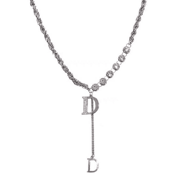 Initial D Necklace for Women, Sterling Silver Minimalist Letter Pendant Necklace, Dainty Alphabet Jewelry Gift for Her, Birthday Christmas Present