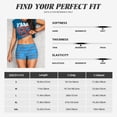 thumbnail image 2 of Seamless Workout Shorts Women - Cartoon Cool Shark Blue_I Biker Gym Running Yoga Spandex Shorts for Women, 2 of 7