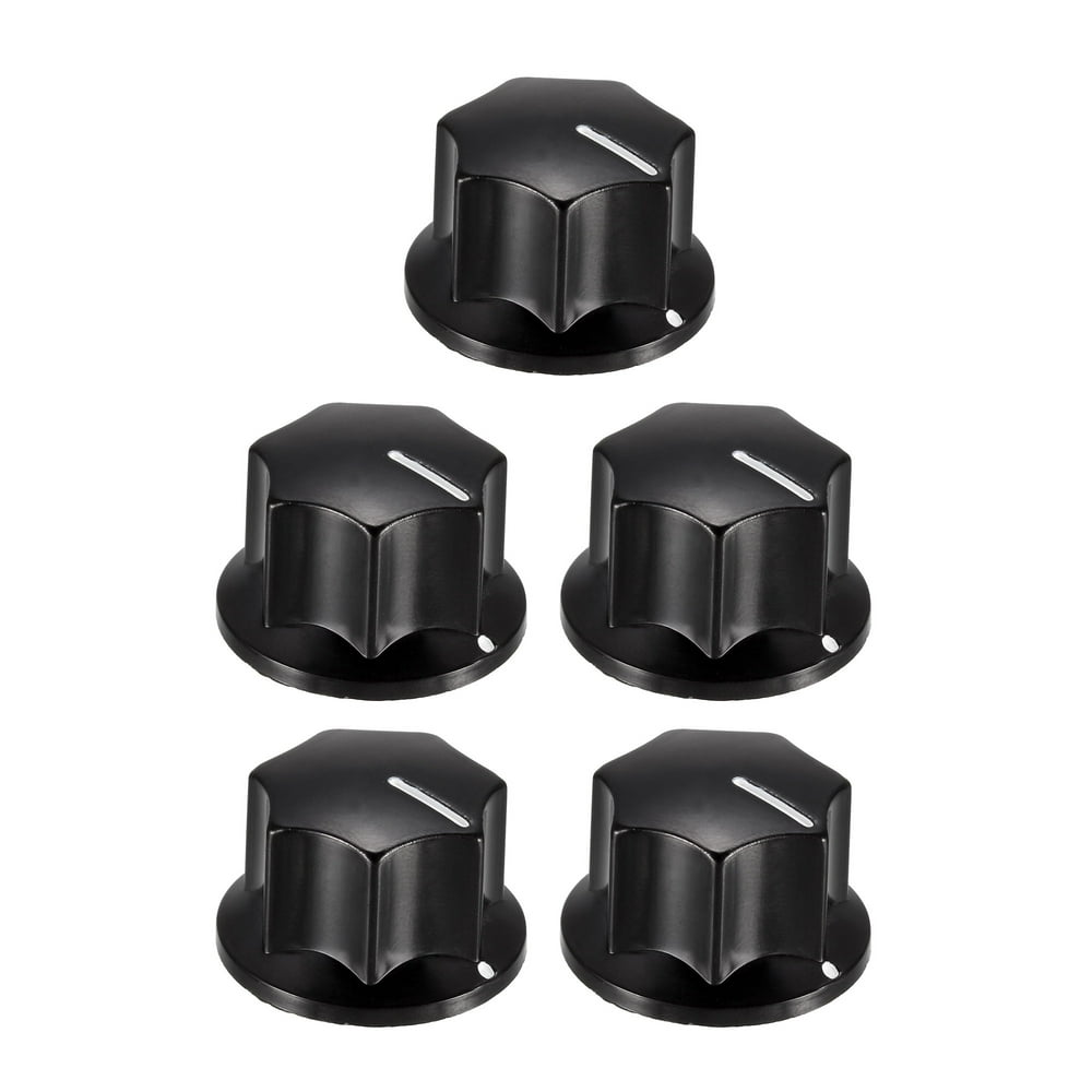 5 Pcs Speaker Control Knob Power Amplifier Knob 27mm Dia. Rotary Knobs