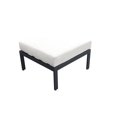 thumbnail image 1 of Ottoman Carré Moderne pour Patio Lexington Blanc, 1 of 2
